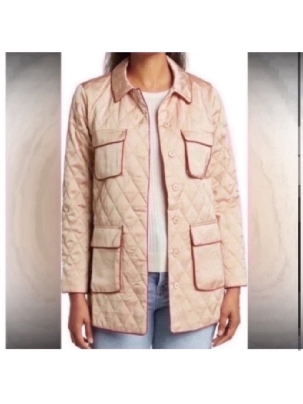 DR2 Tan Quilted Jacket NWT Medium